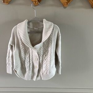Gap 2T Cream Sweater Cardigan